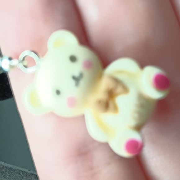 Hand Crafted Cream and Brown Cluster Earrings - Picture 2 of 4